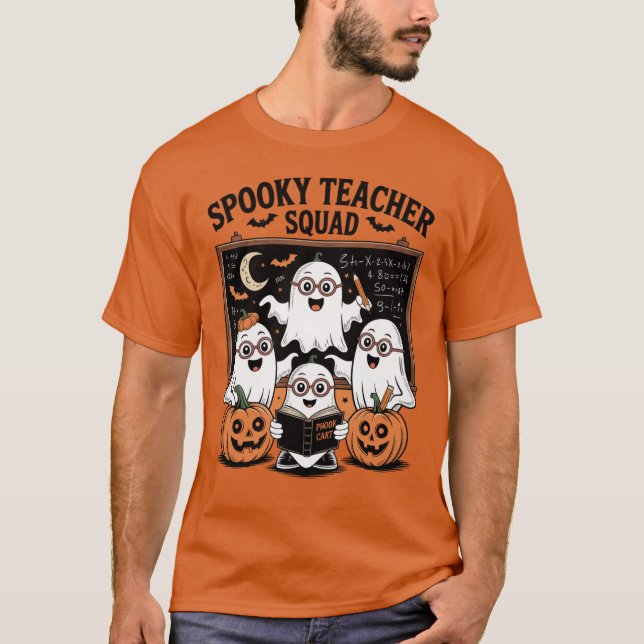 Camiseta Escuadrón de profesores espeluznantes, escuela de  (Anverso)