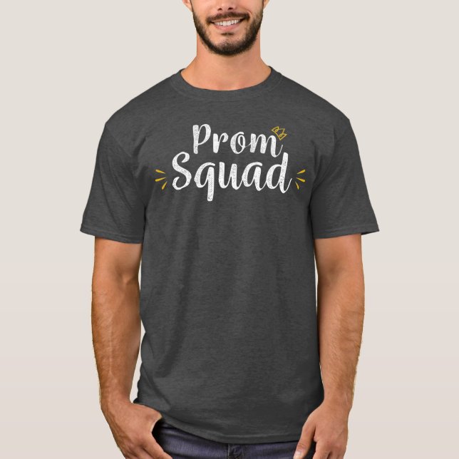 Camiseta Escuadrón de prom para partidarios de mamá papá (Anverso)