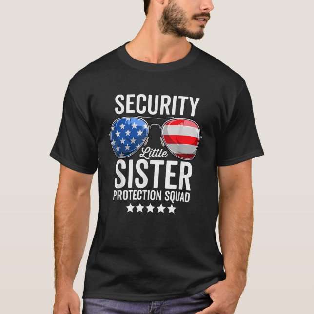 Camiseta Escuadrón de Protección de Hermanas Pequeñas Funny (Anverso)