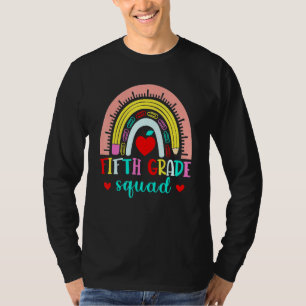 Camiseta Escuadrón De Quinto Grado Arcoiris De Vuelta A Est