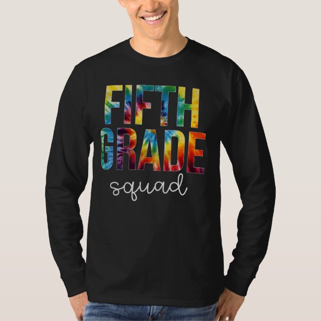 Camiseta Escuadrón de quinto grado de tinte de empate de vu (Anverso)