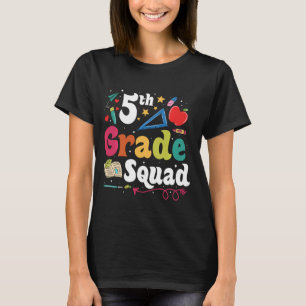 Camiseta Escuadrón De Quinto Grado De Vuelta A Los Maestros
