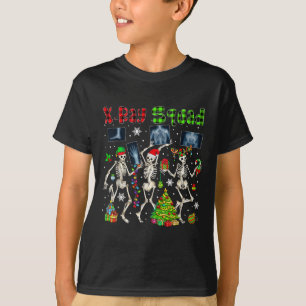 Camiseta Escuadrón de rayos X Navidad Tres Reno Elfo Santa