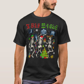 Camiseta Escuadrón de Rayos X Navidad Tres Santa Reno Elfo