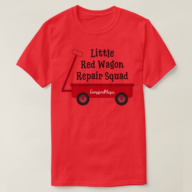 Camiseta Escuadrón de Reparación del Pequeño Vagón Rojo (Diseño del anverso)