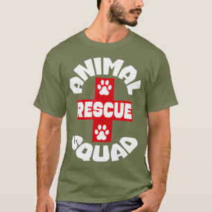 Camiseta Escuadrón de Rescate Animal - Perro Gato Gato Perr