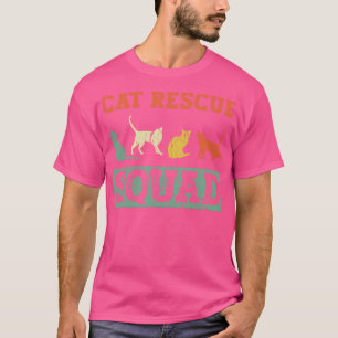 Camiseta Escuadrón de rescate de gatos activista de derecho