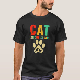 Camiseta Escuadrón de rescate de gatos de protección animal