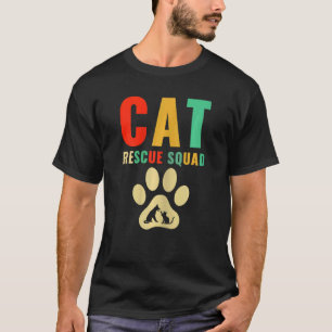 Camiseta Escuadrón de rescate de gatos de protección animal