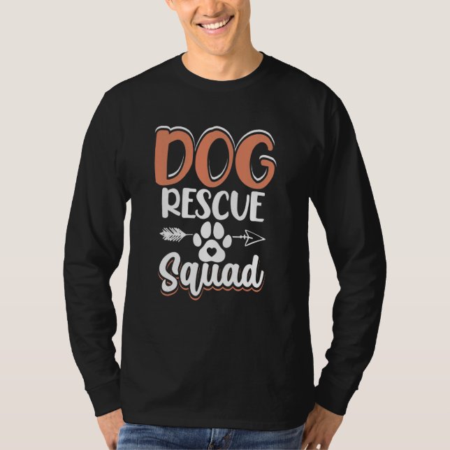 Camiseta Escuadrón de rescate de perros (Anverso)