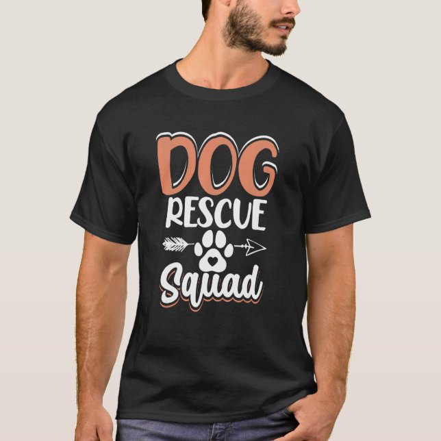 Camiseta Escuadrón de rescate de perros (Anverso)