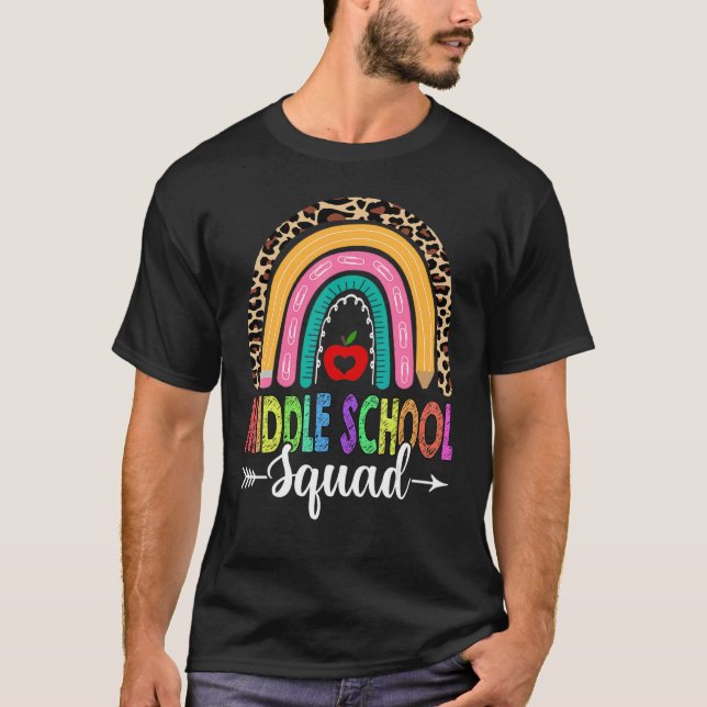 Camiseta Escuadrón de secundaria de profesor de leopardo ar (Anverso)