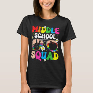Camiseta escuadrón de secundaria maestros estudiantes de re