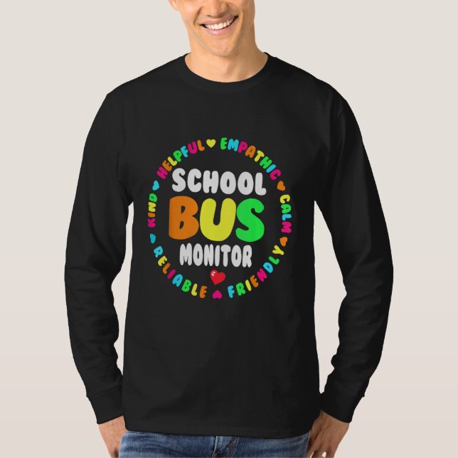 Camiseta Escuadrón de seguimiento de bus escolar de vuelta  (Anverso)