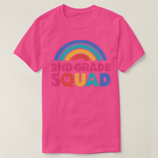 Camiseta Escuadrón de segundo grado de profesor de institut (Diseño del anverso)