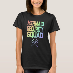 Camiseta Escuadrón de seguridad de sirena arco iris Merman 
