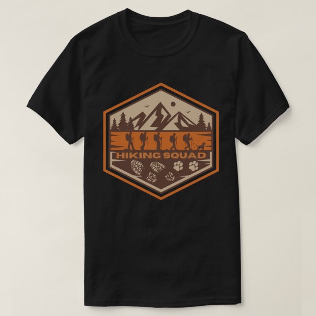 Camiseta Escuadrón de senderismo (Diseño del anverso)