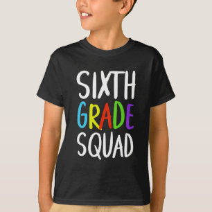 Camiseta Escuadrón De Sexto Grado De Vuelta A La Escuela
