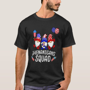 Camiseta Escuadrón De Shenanigans 4 De Julio Gnomes Usa Ind