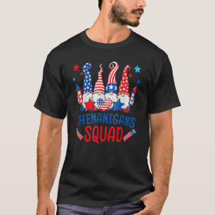 Camiseta Escuadrón De Shenanigans 4 De Julio Gnomes Usa Ind