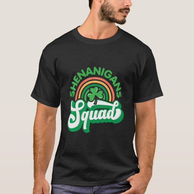 Camiseta Escuadrón De Shenanigans - Gracioso Drinki Del Día (Anverso)