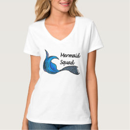 Camiseta Escuadrón de sirenas en azul