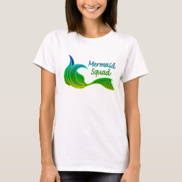 Camiseta Escuadrón de sirenas en verde