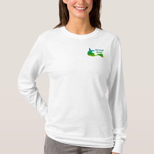 Camiseta Escuadrón de sirenas en verde (Anverso)