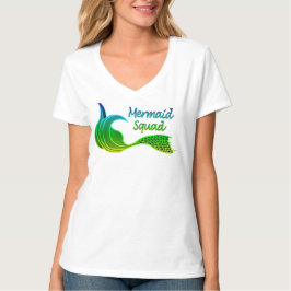 Camiseta Escuadrón de sirenas en verde