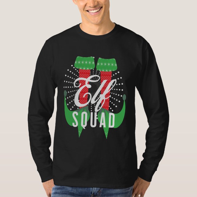 Camiseta Escuadrón de Tacones de Duende Navidad    (Anverso)