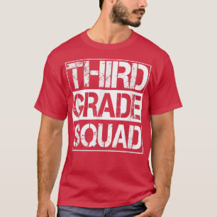Camiseta Escuadrón de tercer grado de vuelta a la escuela d