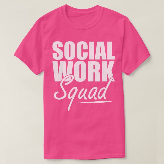 Camiseta Escuadrón de trabajo social w (Diseño del anverso)