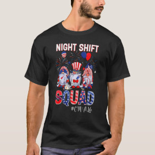 Camiseta Escuadrón De Turno Nocturno Cma Enfermera De Vida 