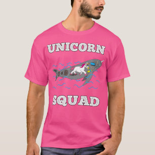 Camiseta Escuadrón de unicornio Narwhal divertida unicornio