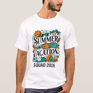 Camiseta Escuadrón de Vacaciones de Verano 2026 Viaje a la