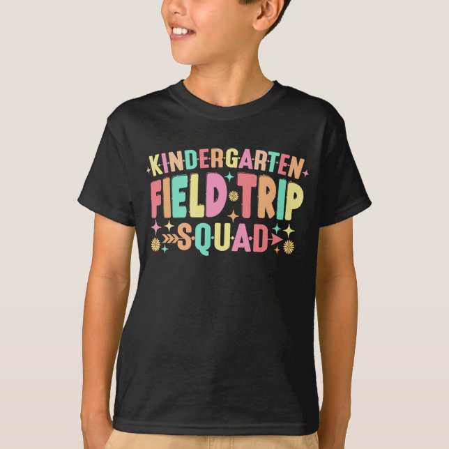 Camiseta Escuadrón de viajes de campo de kindergarten (Anverso)