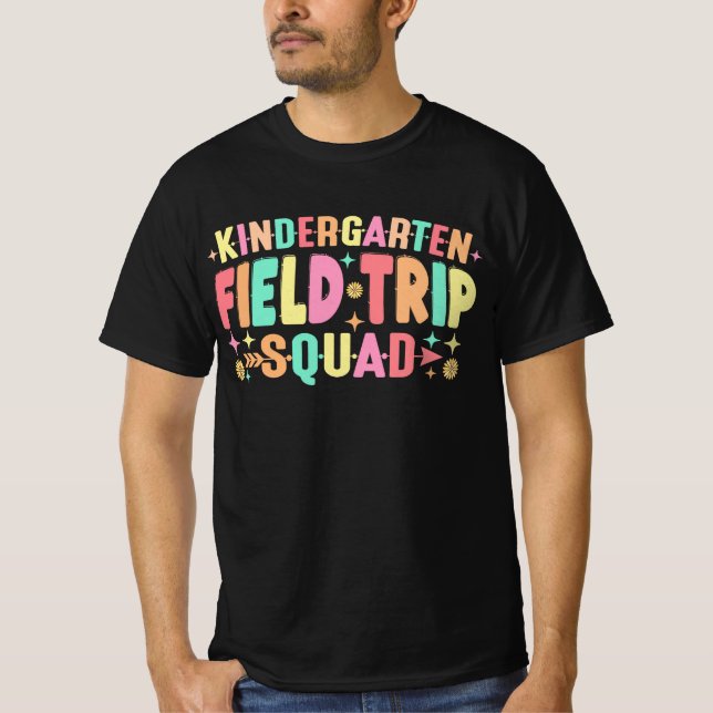 Camiseta Escuadrón de viajes de campo de kindergarten (Anverso)