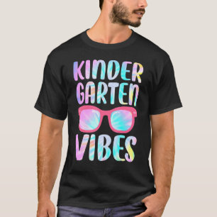 Camiseta Escuadrón de Vibes de Kindergarten de Tie Dye Prim