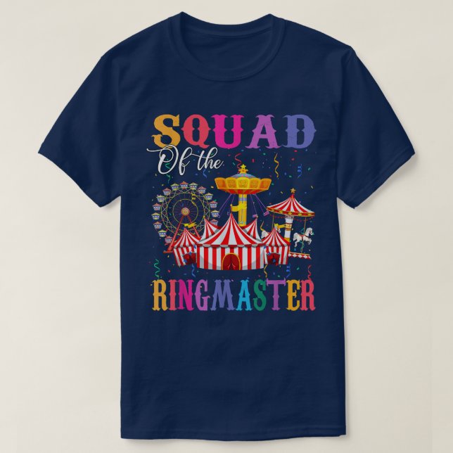 Camiseta Escuadrón del Círculo del Ringmaster del Cumpleaño (Diseño del anverso)