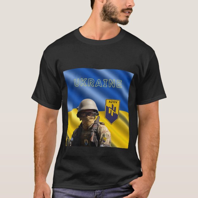 Camiseta Escuadrón del ejército del batallón AZOV (Anverso)