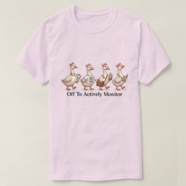 Camiseta Escuadrón del Ganso Divertido se Dirige a Monitore