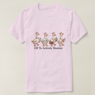 Camiseta Escuadrón del Ganso Divertido se Dirige a Monitore