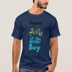 Camiseta Escuadrón Del Juego De Video De Birthday Boy