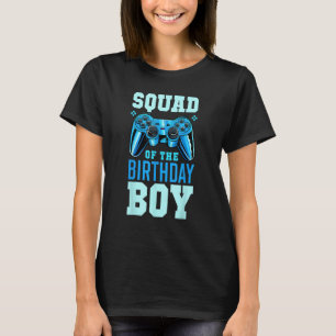 Camiseta Escuadrón del niño de cumpleaños comparando video