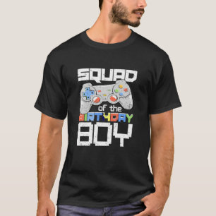 Camiseta Escuadrón del videojuego de Gamer Boy Coincidiendo