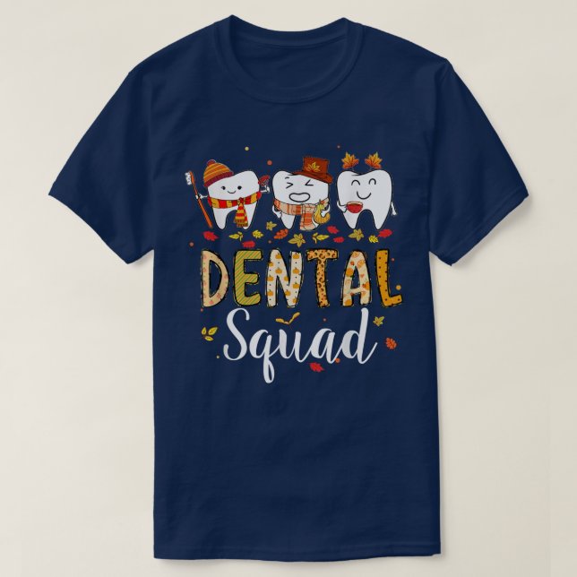 Camiseta Escuadrón Dental Cute Dental Dentista Higiénico Ot (Diseño del anverso)