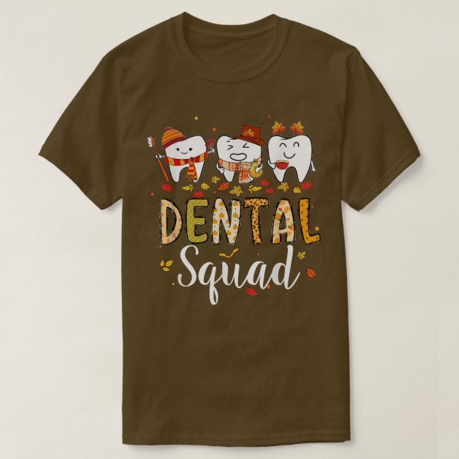 Camiseta Escuadrón Dental Cute Dental Dentista Higiénico Ot (Diseño del anverso)