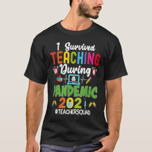 Camiseta Escuadrón Docente I Sobrevivió A La Enseñanza Dura