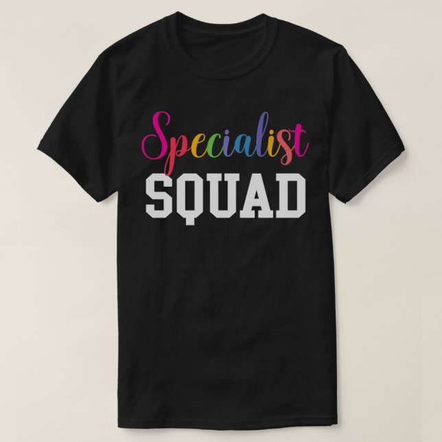Camiseta Escuadrón Especializado De Vuelta A La Escuela (Diseño del anverso)