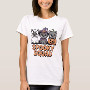 Camiseta Escuadrón espeluznante se burla de los gatos de Ha